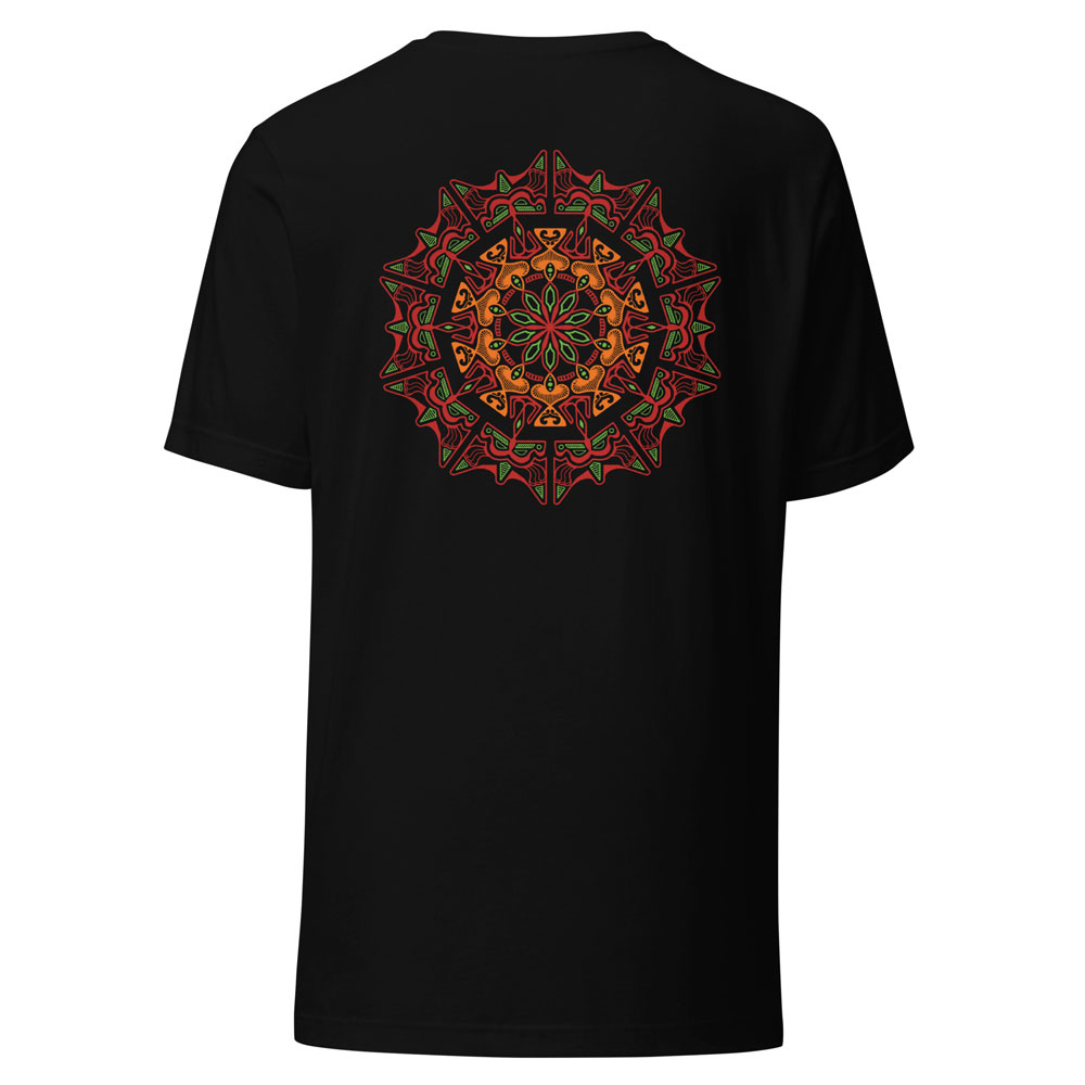 “Challenge” Mandala – Unisex Black T-Shirt